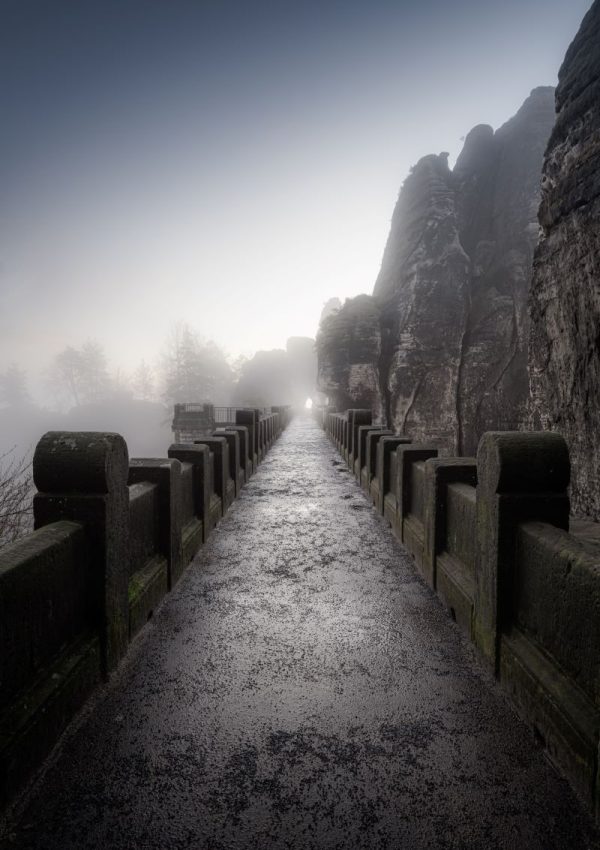 HD Foto paneel 80120cm 60x90cm: Misty Bridge